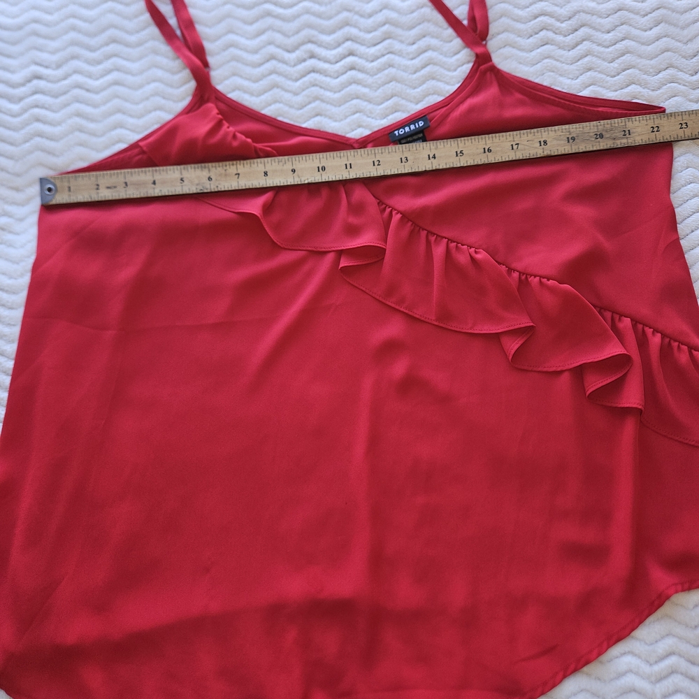 Torrid Scarlet Ruffle Camisole